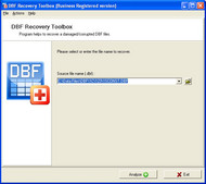 DBF Recovery Toolbox screenshot